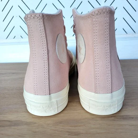 ❤️Converse Chuck 70 Hi Suede Pebble Pink Size 8.5 Women's Shoes Sneakers A07901C